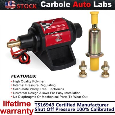 #ad #ad Universal Micro Electric Fuel Gasoline Pump 2–3.5 PSI Low Pressure 42 GPH 12V US $24.99