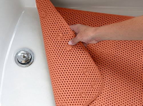 Alfombra de baño antibacteriana 36"x17" para bañera alfombra de ducha antideslizante alfombra de baño con ventosa - Imagen 33 de 49
