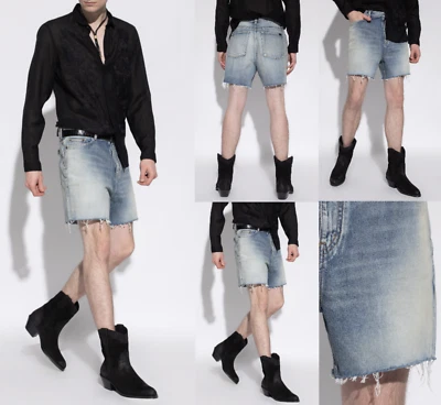SAINT LAURENT DENIM SHORTS "CALIFORNIA" PANTS JEANS HOSE TROUSERS JAPAN MADE 32 - Bild 1 von 4