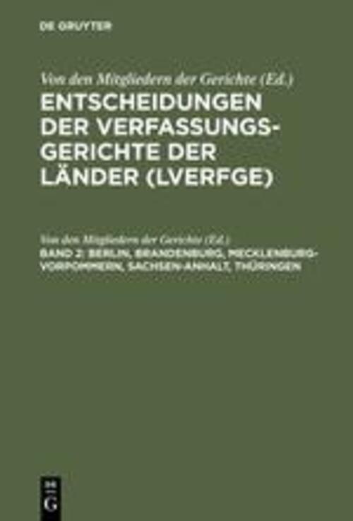 Thumbnail - Von Den Mitgliedern Der Gerichte | Berlin, Brandenburg,...