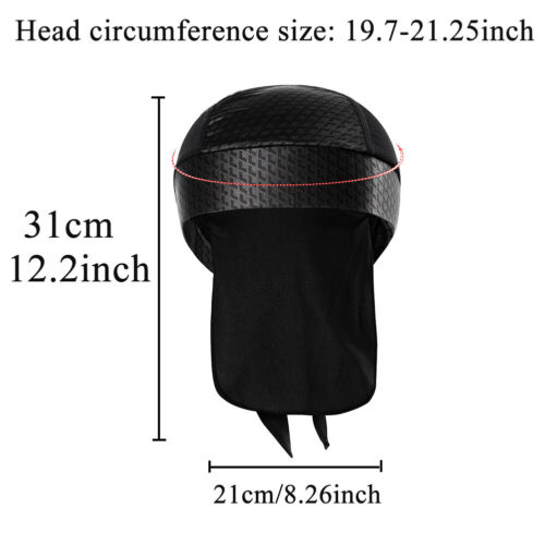 Cooling Sweat Wicking Skull Caps Hip Hop Beanie Durag Motorcycle Wrap Skull Caps - Picture 13 of 53