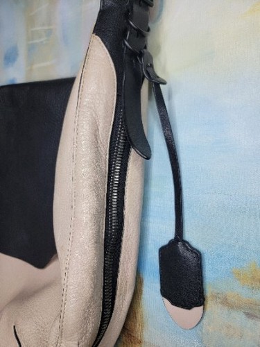 Rag & Bone Womens Bradbury Flap Hobo Bag Large Natural/Black $899 SHIPSFAST - Picture 3 of 23