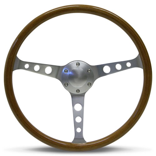 SAAS CLASSIC WOODGRAIN STEERING WHEEL 380MM DEEP DISH HQ HR HT FJ HOLDEN 48 EH  - Bild 7 von 10
