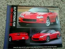 1999 Camaro SS SLP Factory Original Owners Option Package Sales Brochure
