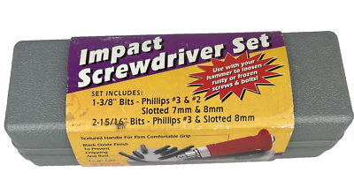Impact Screwdriver Set #37530 In Original Case Distributed By