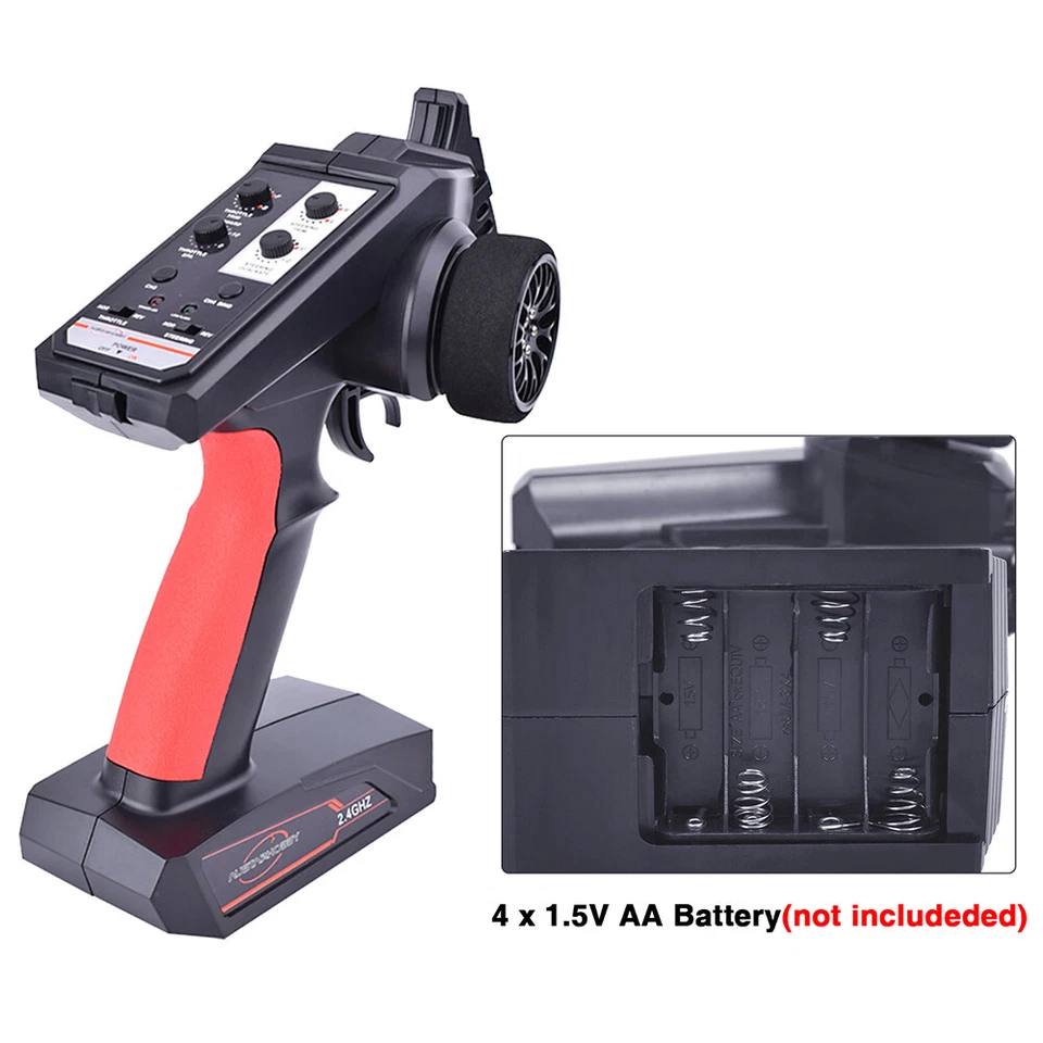 AUSTAR Funkfernsteuerung Sender mit Empfänger für RC Car AX6S 2.4G 4CH - Bild 4 von 4