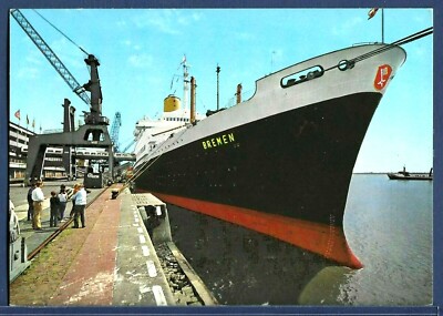TS BREMEN of Norddeutscher Lloyd  Docked in Bremen, Germany