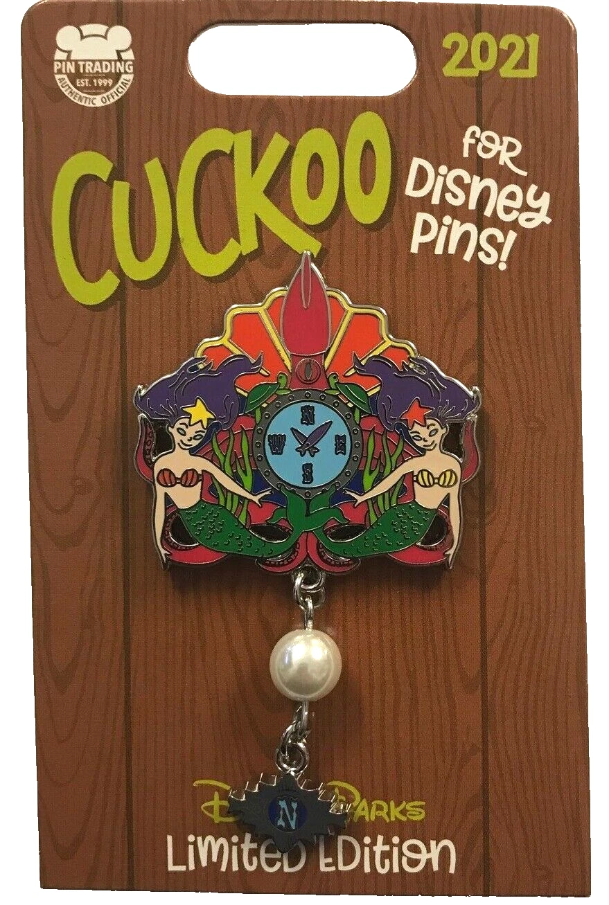 Disney 2021 Little Mermaid Submarine Voyage Clock Cuckoo for Disney Pins LE Pin