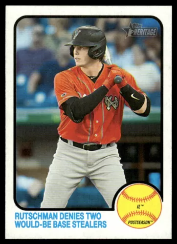 2022 Topps Heritage Minor League #108 Adley Rutschman Norfolk Tides