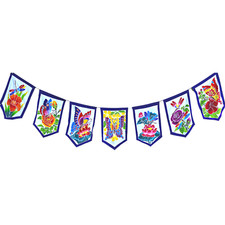 Butterfly Dragonfly Rose Garden Flag Prayer Banner Bali handmade Batik Yard Art
