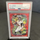 TOM BRADY 2021 PANINI PRIZM FOOTBALL #294 RED ICE PRIZM PSA 10 BUCCANEERS 💎