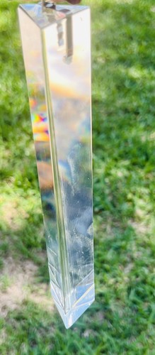 Lot of 10 Restoration Hardware 7-7/8 Glass Bar Chandelier Odeon Prisms Mint - Picture 3 of 13