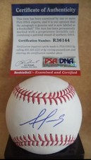 ALEX REYES ST. LOUIS CARDINALS ROOKIE GRAPH SIGNED M.L. BASEBALL PSA/DNA R36144