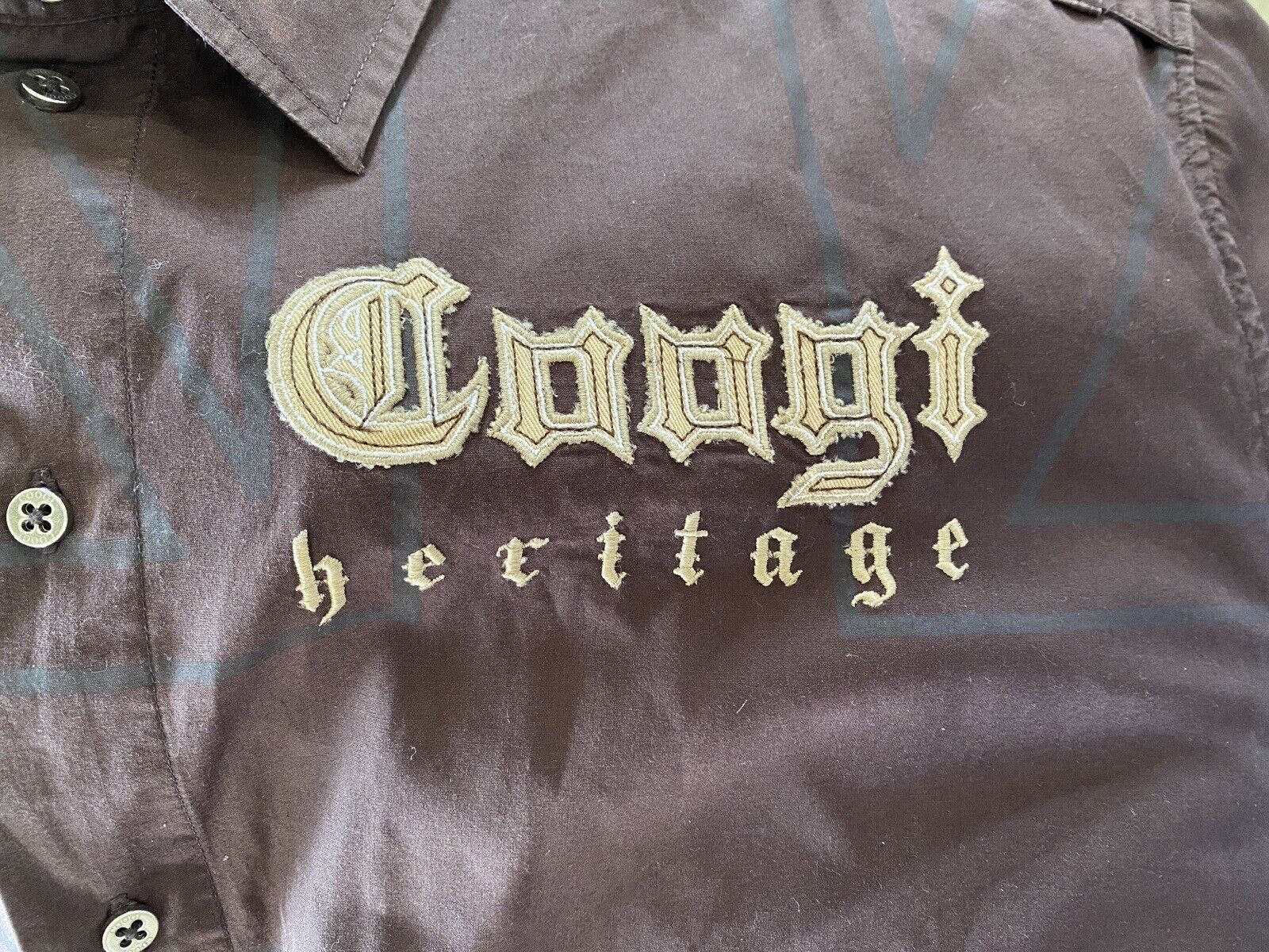 COOGIE Heritage 69 Long Sleeve Button Up Embroide… - image 3