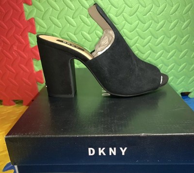 dkny hester suede mule