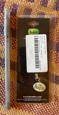 The Beatles - Drop T Logo - Apple Record Charm - New in Package - Zipper Charm