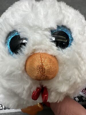 NICI Glubschis – Henlou La Poule 15 Cm, Peluche à Grands Yeux Pailletés, Ferme Originale, Doudou Cadeau Enfant