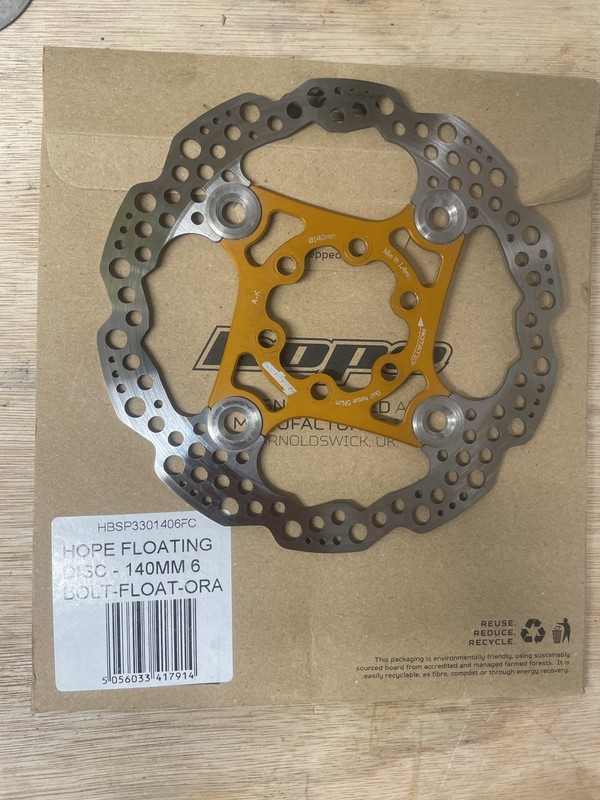 Hope Floating Disc 140mm Orange