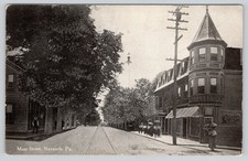 Nazareth PA Postcard Main Street Pennsylvania...