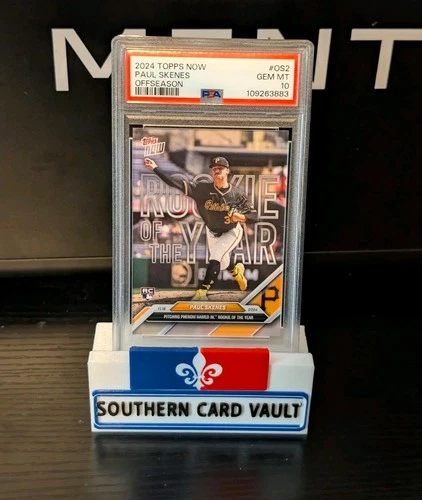 PSA 10 Paul Skenes 2024 Topps Now #OS2 ROOKIE OF THE YEAR - Pirates RC