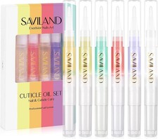 Natural Cuticle Oil Pen: 6PCS Revitalizing Cuticle Oil for Nails with Vitamin E