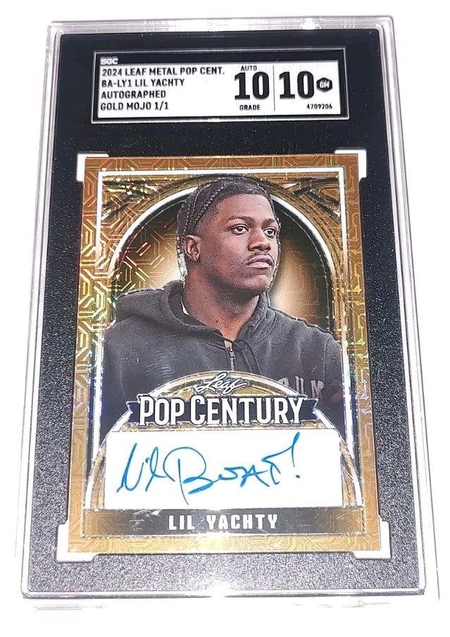 マイティーソーLeaf l Pop Century 1/1 2024 Leaf Pop Century Lil Yachty Gold Mojo Auto 1/1 SGC 10 Auto 10