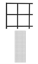SSWBasics 2' X 6' Wire Grid Panel - Black (Pack of 3)