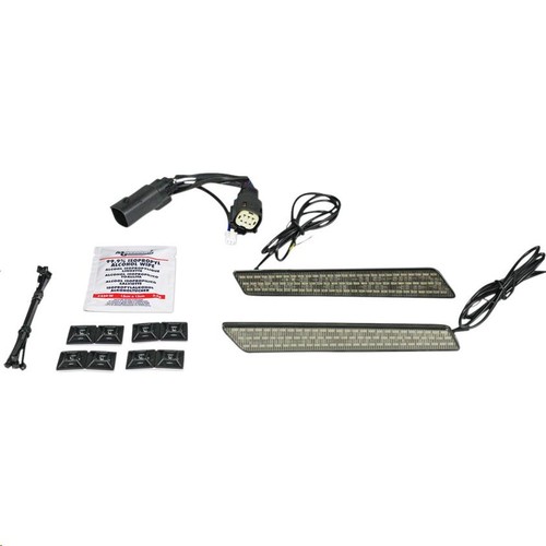 Custom Dynamics CD-LATCH-SS6-S Saddlebag Latch Lights - Smoke Lens