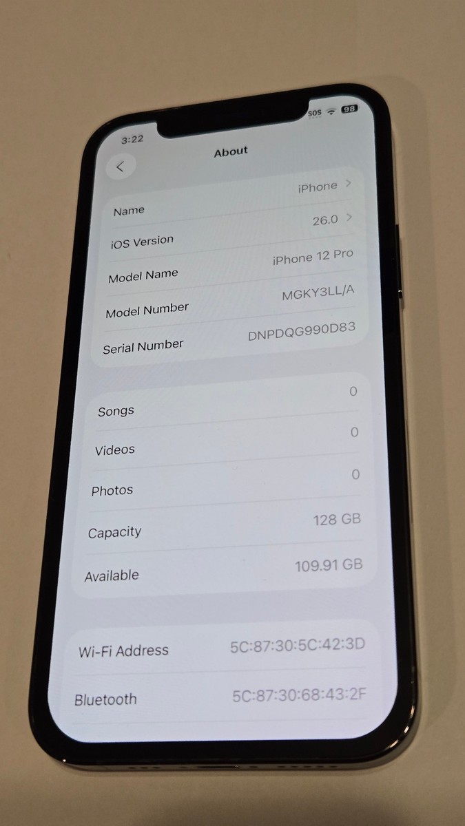 Apple iPhone 12 Pro - 128 GB - Pacific Blue (Unlocked) (CA) for