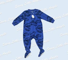 12M Blue Car Fleece Sleeper