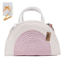 Diaper Caddy Organizer with Gift Bags and Ribbons - Sturdy Cotton Rope Basket...