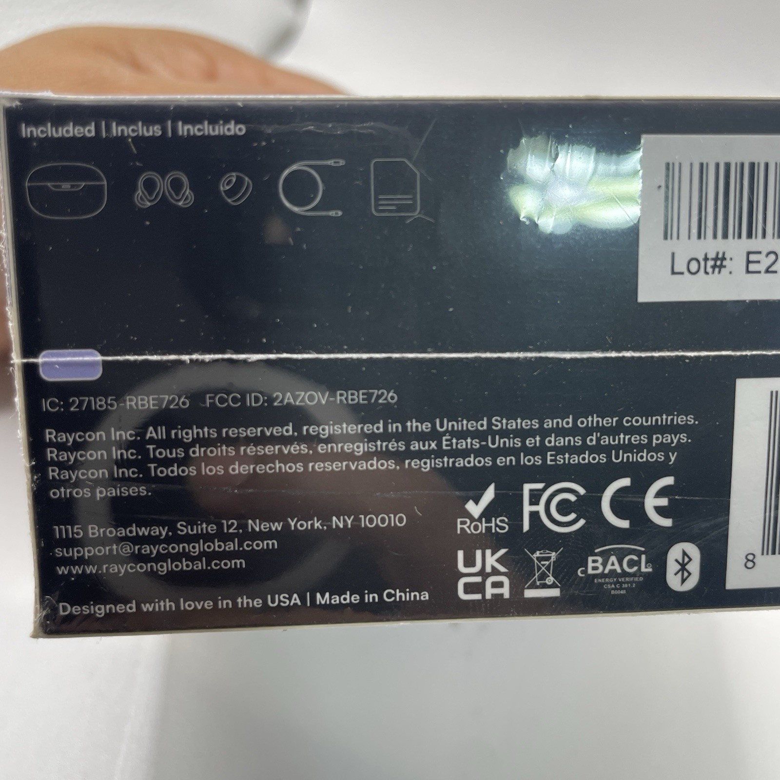 New Raycon The Everyday Earbuds - PURPLE - SEALED