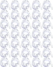Riakrum 50 Pieces 10ft 30 LEDs Fairy Light for DIY Christmas Party White
