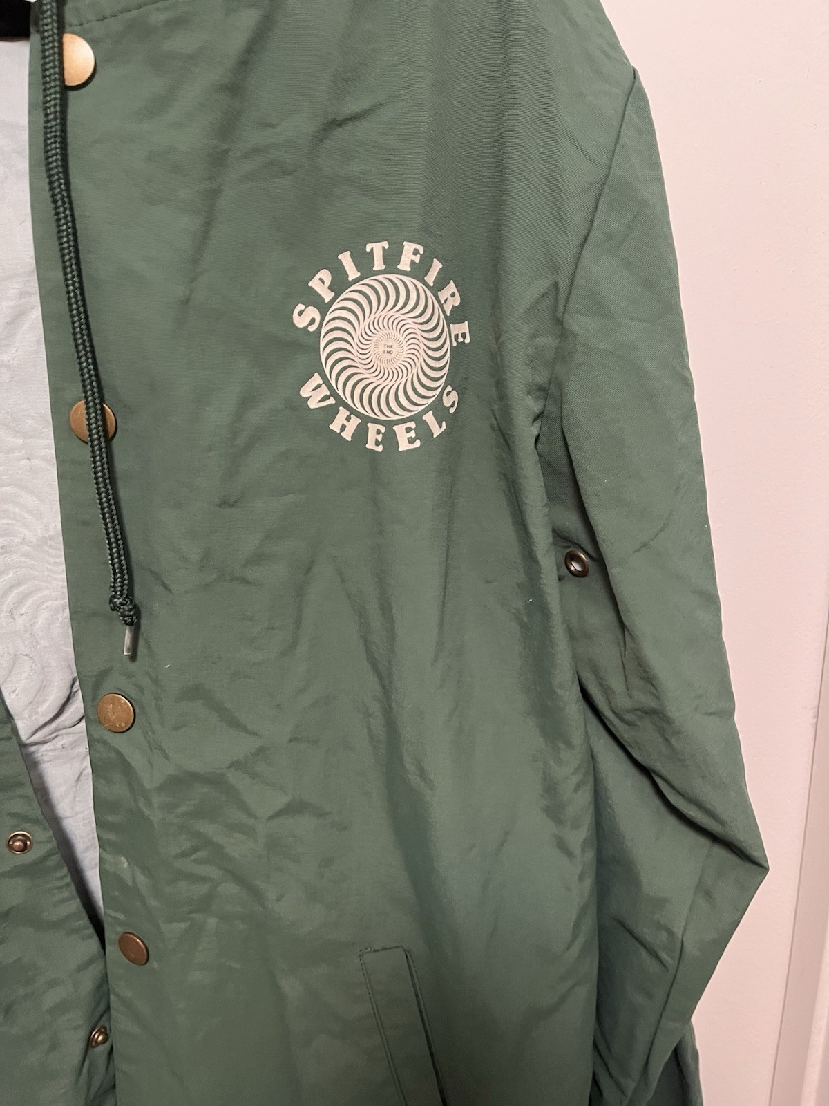 Spitfire Skateboarding Green Outer Shell Jacket W… - image 2