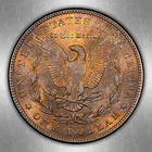 1887 Morgan Silver $1 CAC UNC Details Minor Rim Nick – Gorgeous Reverse Toner