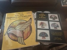 Vintage Stained Glass books Ed Sibbett Jr. Full Stained Glass Templates