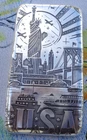 10 oz. TRAVEL U.S.A. art bar ingot .999 fine silver