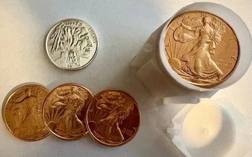 1 oz Silver Round + 23 Copper 1 oz Rounds - Bullion Lot