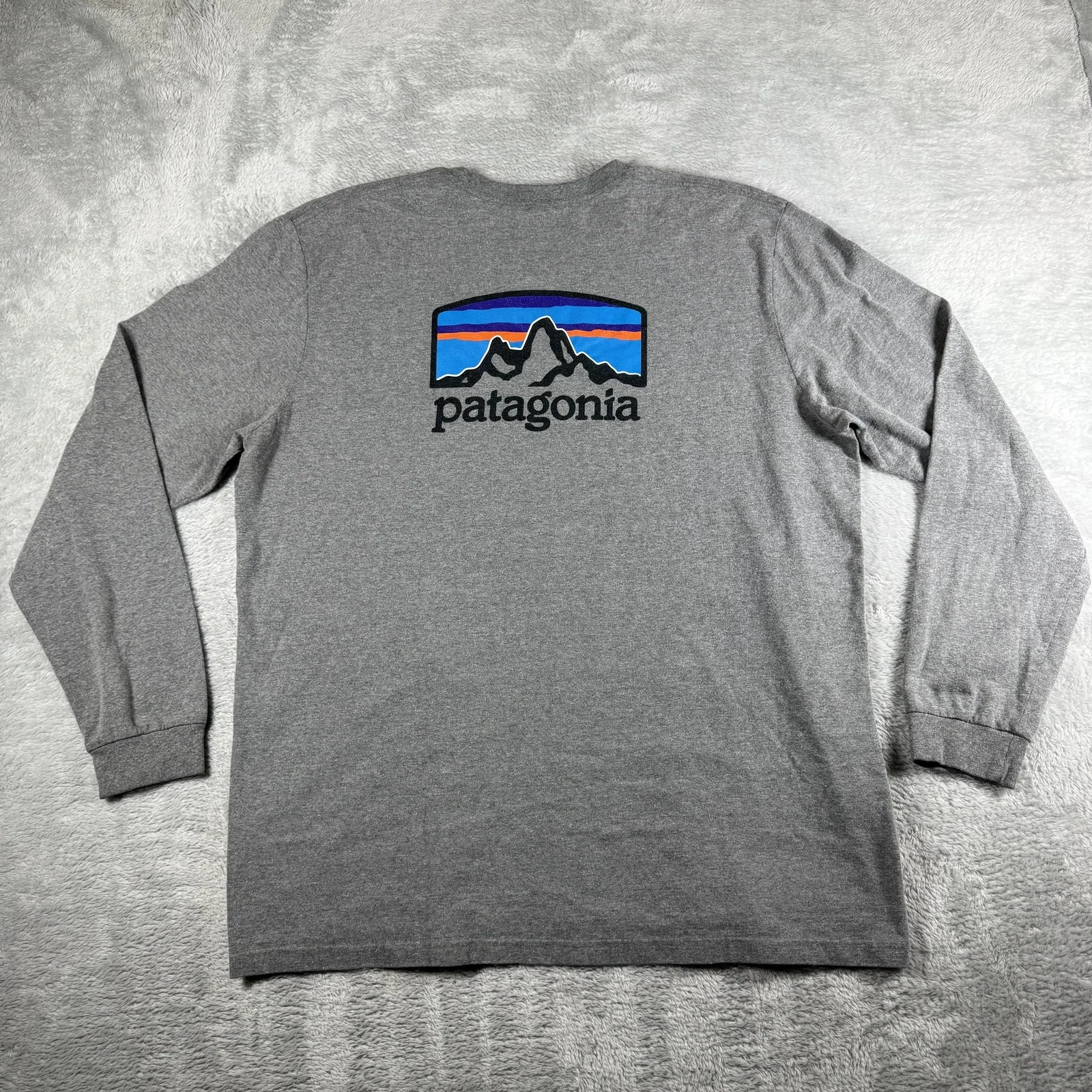 Patagonia Shirt Mens XL Responsibili Tee Graphic Extra Large Hiking Long Sleeve