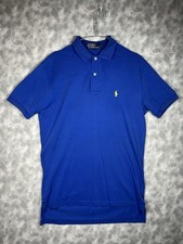 Polo Ralph Lauren Shirt Size Small Blue Classic Fit Pony Cotton Golfer Golf