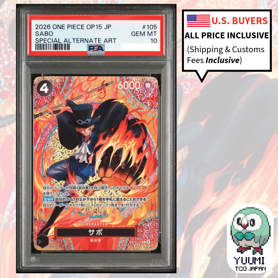 PSA 10 Sabo SP-SPC P-105 Adventure on KAMI's Island ONE PIECE Card