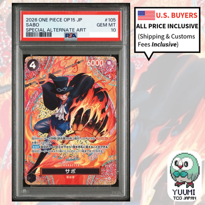 PSA 10 Sabo SP-SPC P-105 Adventure on KAMI's Island ONE PIECE Card