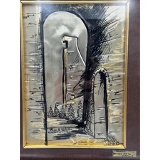 Italian Sterling Silver "Monumento al Marinaio" Framed Relief – Erre 2 Studio