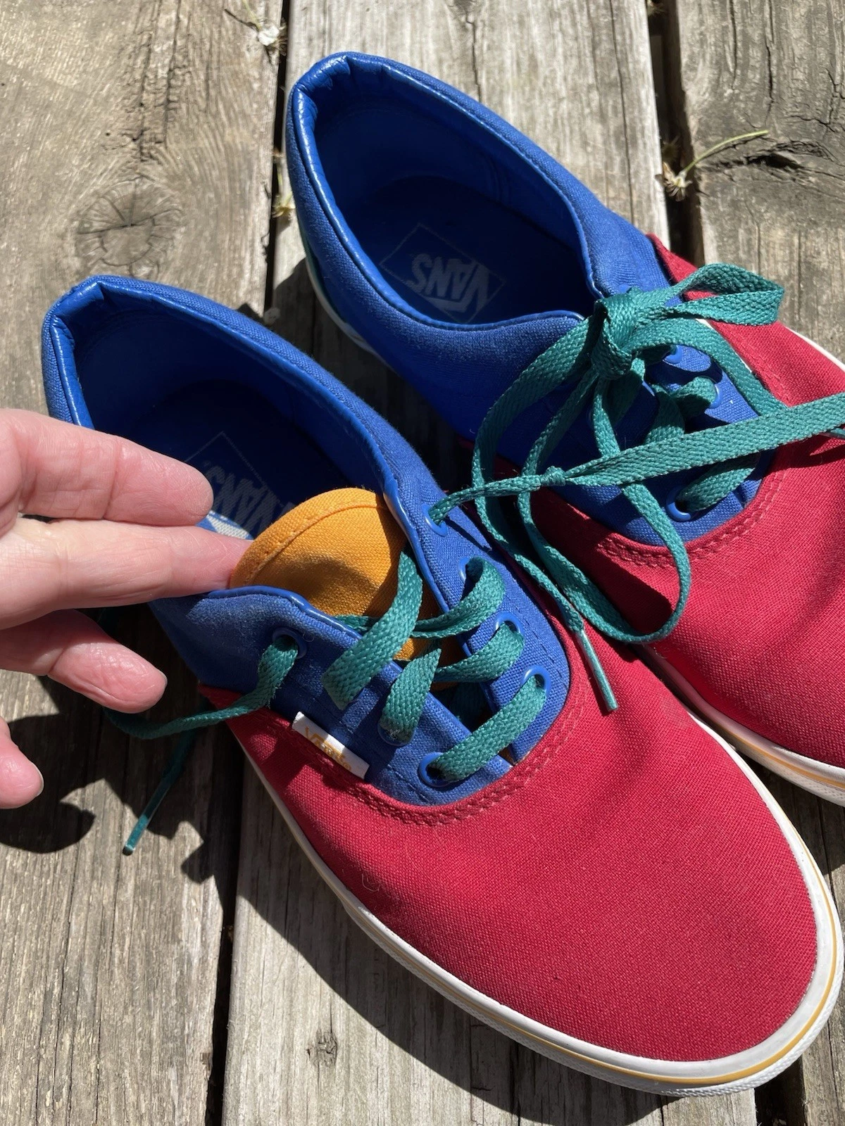 Scarpe da skate Vans Era Primary Color Block rosso giallo epoca bambini 6