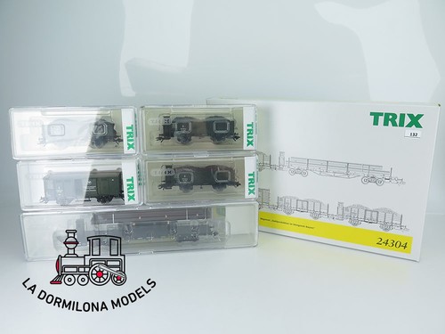 LR132 H0 =DC TRIX 24304 Wagen-Set zum Stahlwerk "Maxhütte" K.Bay.Sts.B - OVP