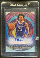 Trey Alexander Creighton Basketball Topps Inception Autograph Rookie card RC NBA. rookie card picture