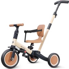Toddler Tricycle with Push Handle for 1-3 Year Old, Toddler Bike, Birthday Gi...