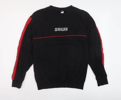 Schwarzer Pullover Sweatshirt Herren UK Größe XS H&M