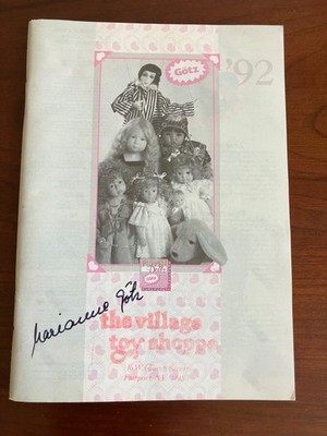 1992 Gotz Doll Catalog Autographed by Marianne Gotz