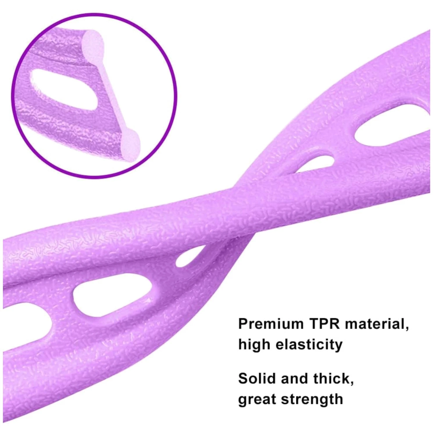 Elastic Workout Bands with Comfortable Pedals